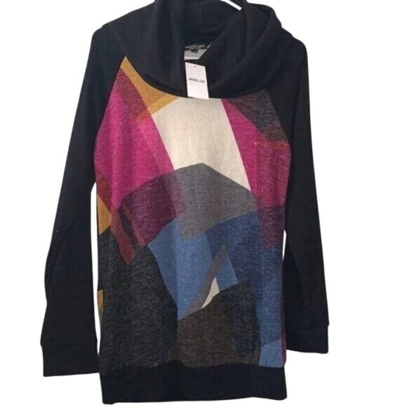 Colorful Geometric Pattern Womens Sweater By Apparel Love Size S - Picture 1 of 9